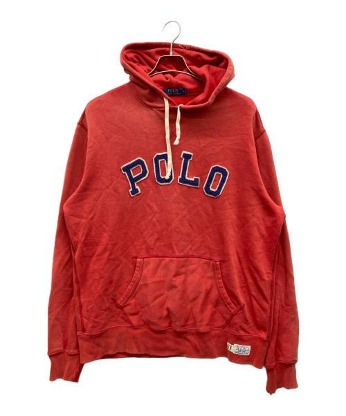 POLO RALPH LAUREN（ポロ・ラルフローレン）POLO RALPH LAUREN (ポロ・ラルフローレン) プルオーバーパーカー レッド サイズ:Lの古着・服飾アイテム