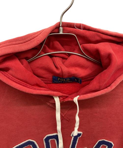 POLO RALPH LAUREN（ポロ・ラルフローレン）POLO RALPH LAUREN (ポロ・ラルフローレン) プルオーバーパーカー レッド サイズ:Lの古着・服飾アイテム