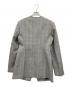 RECTO (レクト) SIGNATURE CURVED NECK GLEN CHECK JACKET グレー サイズ:M：30000円