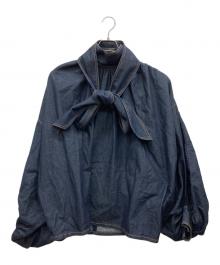 ZIMMERMANN（ジマーマン）の古着「タイネック デニムブラウス」｜インディゴ
