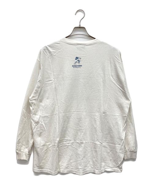 DISNEY（ディズニー）Disney (ディズニー) 00s ロングスリーブTシャツ ホワイト サイズ:ADULT XLの古着・服飾アイテム