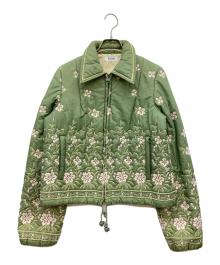 MOSCHINO CHEAP AND CHIC（モスキーノ チープアンドシック）の古着「花柄ジャケット」｜グリーン
