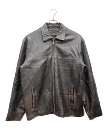 Claiborne（クレイボーン）の古着「レザージャケット」｜ブラウン