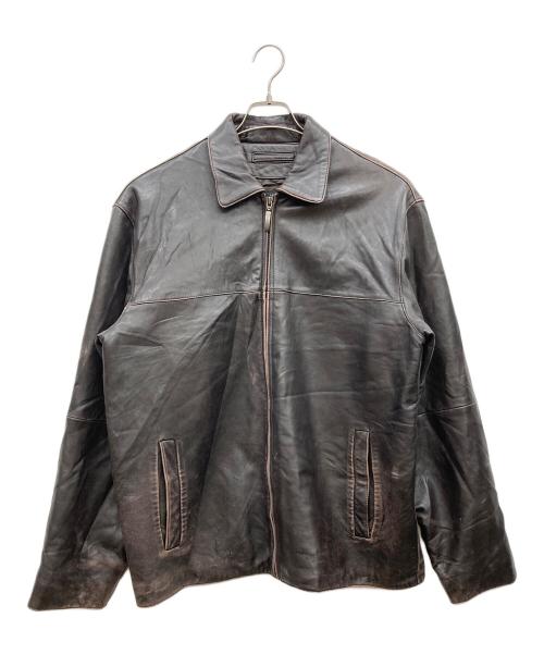 Claiborne（クレイボーン）Claiborne (クレイボーン) レザージャケット ブラウン サイズ:Ｌの古着・服飾アイテム