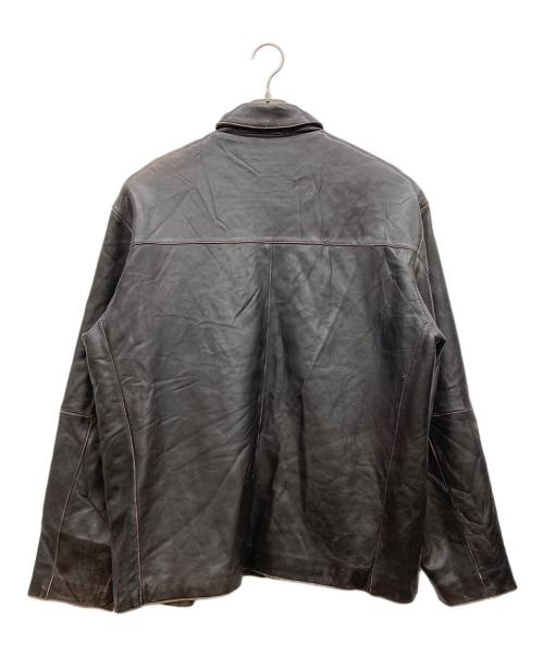 Claiborne（クレイボーン）Claiborne (クレイボーン) レザージャケット ブラウン サイズ:Ｌの古着・服飾アイテム