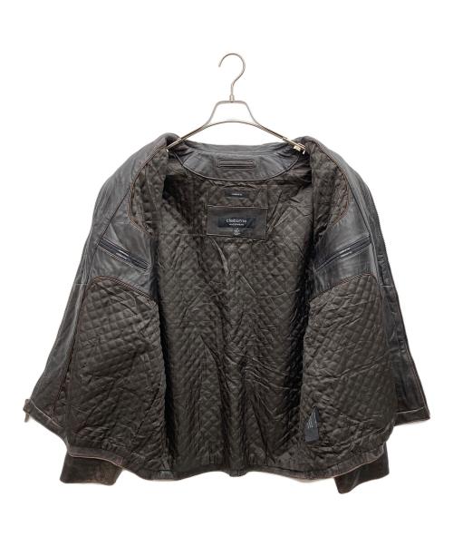 Claiborne（クレイボーン）Claiborne (クレイボーン) レザージャケット ブラウン サイズ:Ｌの古着・服飾アイテム