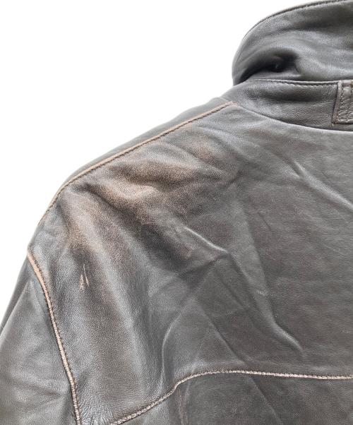 Claiborne（クレイボーン）Claiborne (クレイボーン) レザージャケット ブラウン サイズ:Ｌの古着・服飾アイテム
