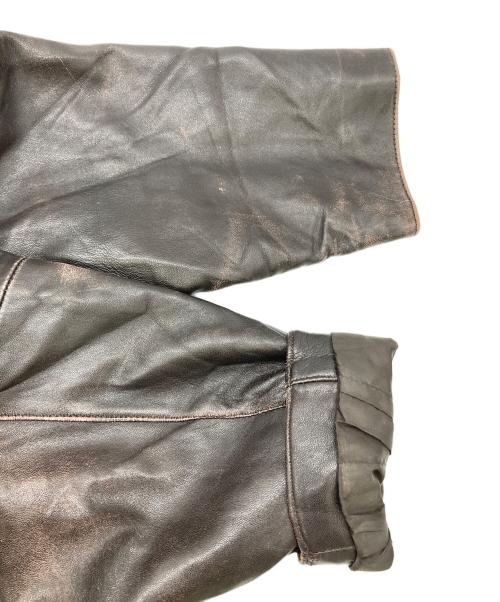 Claiborne（クレイボーン）Claiborne (クレイボーン) レザージャケット ブラウン サイズ:Ｌの古着・服飾アイテム