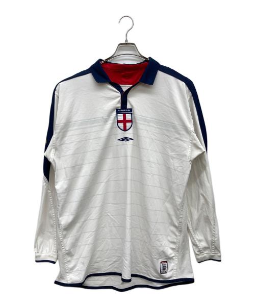 UMBRO（アンブロ）UMBRO (アンブロ) ゲームシャツ ホワイト×ネイビー サイズ:なしの古着・服飾アイテム