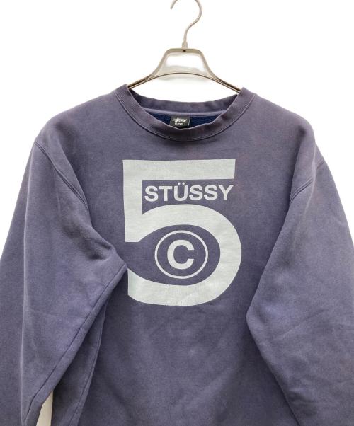 stussy（ステューシー）stussy (ステューシー) 00s ロゴプリントスウェット ネイビー サイズ:LARGEの古着・服飾アイテム