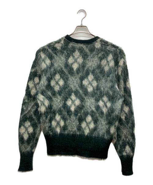 McGREGOR（マックレガー）McGREGOR (マックレガー) 70s アーガイルモヘア混クルーネックニット グリーン サイズ:Lの古着・服飾アイテム
