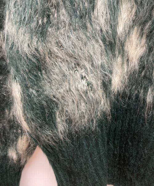 McGREGOR（マックレガー）McGREGOR (マックレガー) 70s アーガイルモヘア混クルーネックニット グリーン サイズ:Lの古着・服飾アイテム