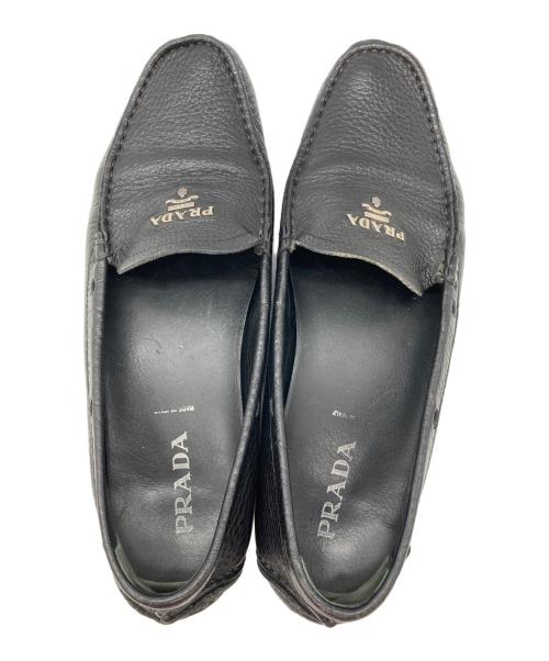 PRADA（プラダ）PRADA (プラダ) ドライビングシューズ ブラック サイズ:38の古着・服飾アイテム