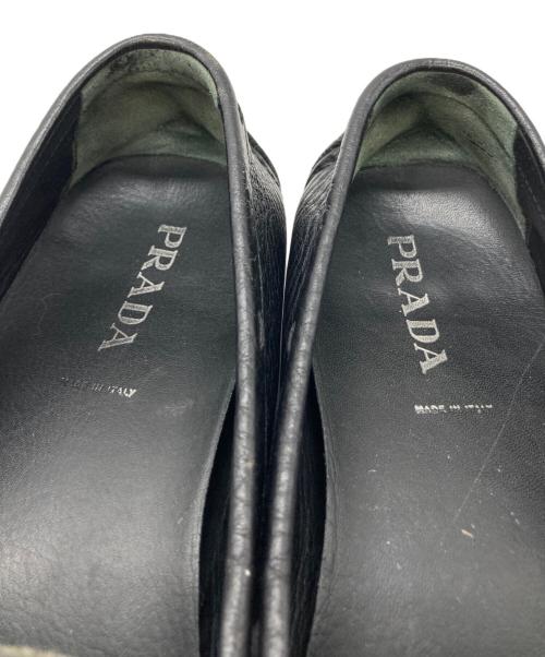 PRADA（プラダ）PRADA (プラダ) ドライビングシューズ ブラック サイズ:38の古着・服飾アイテム