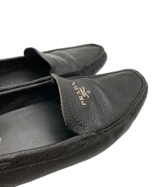 PRADA（プラダ）PRADA (プラダ) ドライビングシューズ ブラック サイズ:38の古着・服飾アイテム