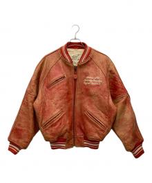 AVIREX（アヴィレックス）の古着「VARSITY JACKET」｜レッド
