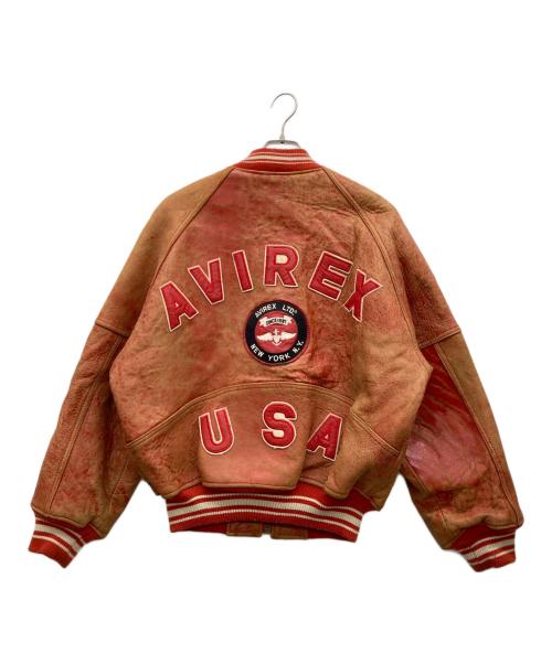 AVIREX（アヴィレックス）AVIREX (アヴィレックス) VARSITY JACKET レッド サイズ:XSの古着・服飾アイテム