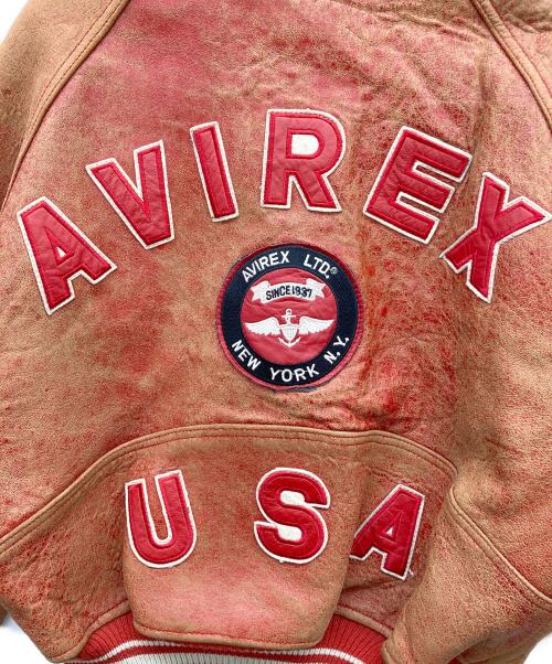AVIREX（アヴィレックス）AVIREX (アヴィレックス) VARSITY JACKET レッド サイズ:XSの古着・服飾アイテム