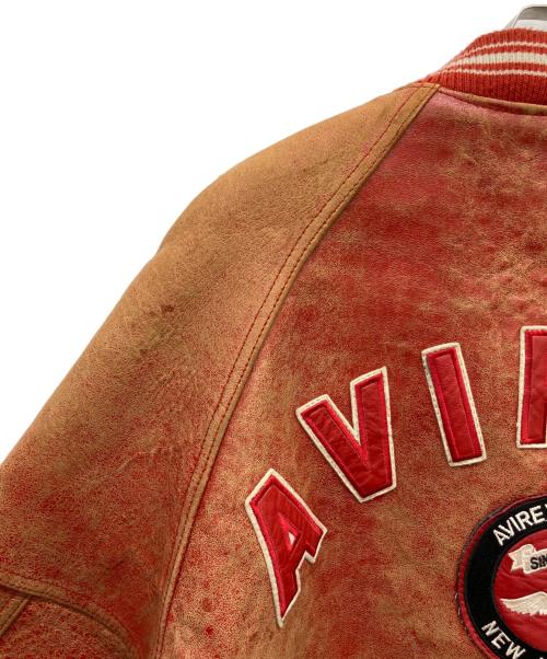 AVIREX（アヴィレックス）AVIREX (アヴィレックス) VARSITY JACKET レッド サイズ:XSの古着・服飾アイテム