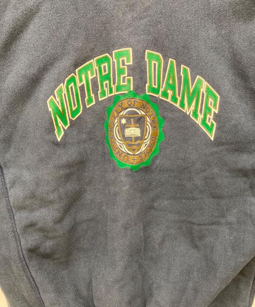 Champion（チャンピオン）Champion (チャンピオン) 80s リバースウィーブスウェット NOTRE DAME ネイビー サイズ:LARGEの古着・服飾アイテム