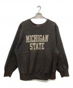 Championチャンピオン）の古着「80s リバースウィーブスウェット MICHIGAN STATE」｜ブラック