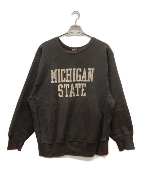 Champion（チャンピオン）Champion (チャンピオン) 80s リバースウィーブスウェット MICHIGAN STATE ブラック サイズ:LARGEの古着・服飾アイテム
