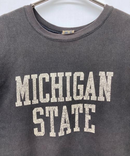 Champion（チャンピオン）Champion (チャンピオン) 80s リバースウィーブスウェット MICHIGAN STATE ブラック サイズ:LARGEの古着・服飾アイテム