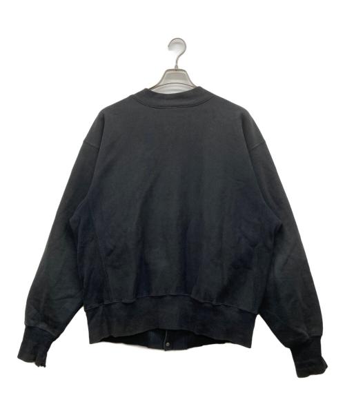 Champion（チャンピオン）Champion (チャンピオン) 90s スナップカーディガン 刺繍タグ  ブラック サイズ:LARGEの古着・服飾アイテム