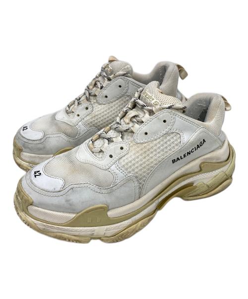 BALENCIAGA（バレンシアガ）BALENCIAGA (バレンシアガ) TRIPLE S SNEAKER ホワイト サイズ:UK8の古着・服飾アイテム