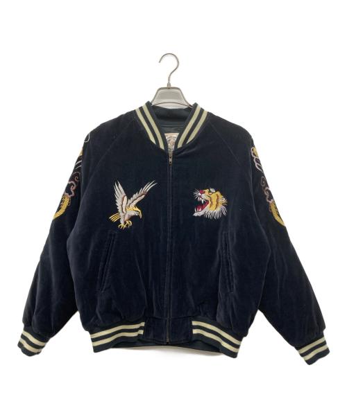 STORK CHOP（ストークショップ）STORK CHOP (ストークショップ) 別珍スカジャン ネイビー サイズ:Mの古着・服飾アイテム