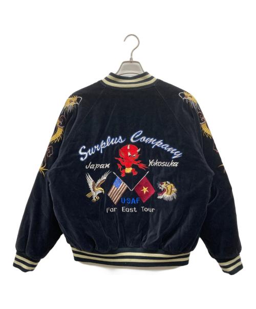 STORK CHOP（ストークショップ）STORK CHOP (ストークショップ) 別珍スカジャン ネイビー サイズ:Mの古着・服飾アイテム