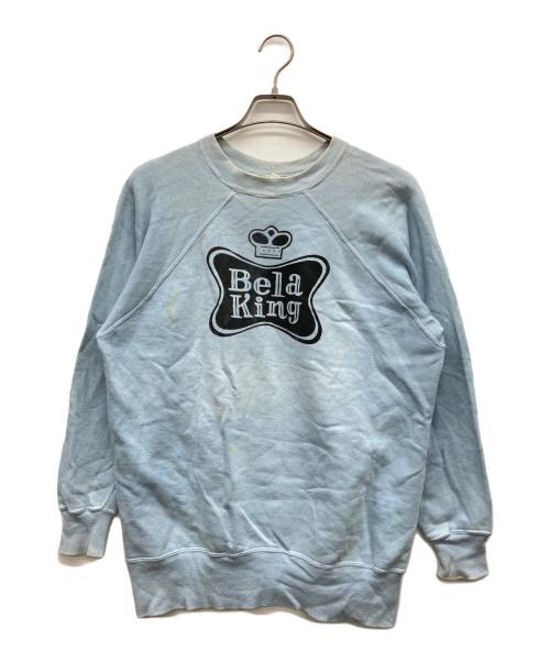 PENNEYS（ペニーズ）PENNEYS (ペニーズ) 染み込みプリントスウェット スカイブルー サイズ:LARGEの古着・服飾アイテム