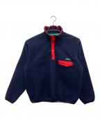 Patagoniaパタゴニア）の古着「80s シンチラスナップT」｜ネイビー×レッド
