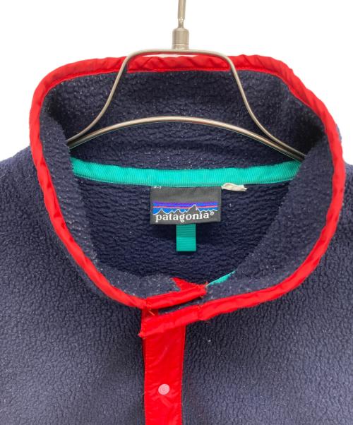 Patagonia（パタゴニア）Patagonia (パタゴニア) 80s シンチラスナップT ネイビー×レッド サイズ:Ｌの古着・服飾アイテム