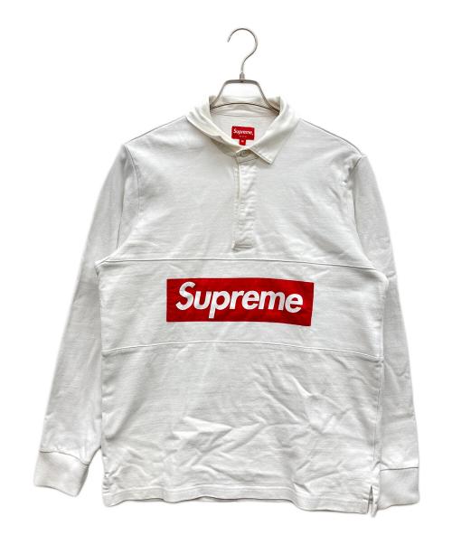SUPREME（シュプリーム）SUPREME (シュプリーム) Team Rugby shirt ホワイト サイズ:Ｍの古着・服飾アイテム