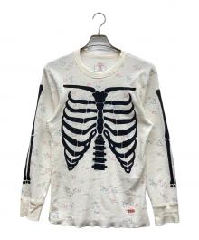 SUPREME×Hanes（シュプリーム×ヘインズ）の古着「Bones Thermal Crew Floral」｜ホワイト