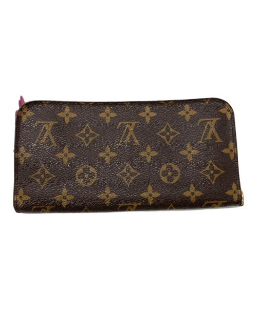 LOUIS VUITTON（ルイ ヴィトン）LOUIS VUITTON (ルイ ヴィトン) ポルトフォイユ・アンソリット モノグラム ブラウン×ピンクの古着・服飾アイテム