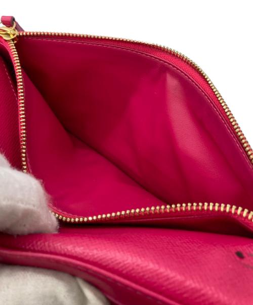LOUIS VUITTON（ルイ ヴィトン）LOUIS VUITTON (ルイ ヴィトン) ポルトフォイユ・アンソリット モノグラム ブラウン×ピンクの古着・服飾アイテム