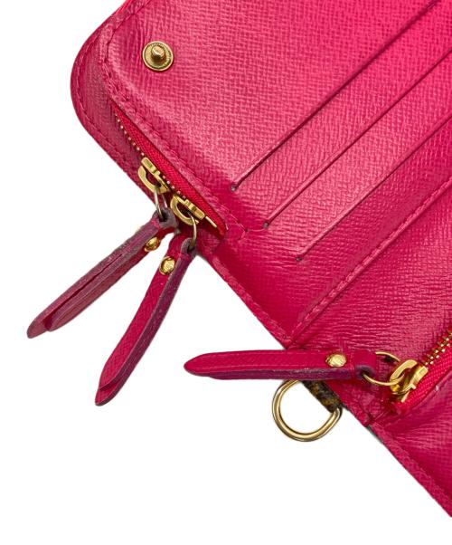 LOUIS VUITTON（ルイ ヴィトン）LOUIS VUITTON (ルイ ヴィトン) ポルトフォイユ・アンソリット モノグラム ブラウン×ピンクの古着・服飾アイテム