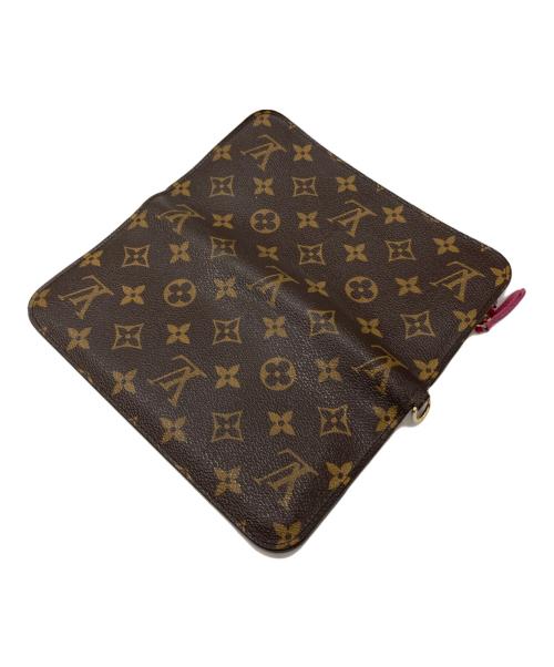 LOUIS VUITTON（ルイ ヴィトン）LOUIS VUITTON (ルイ ヴィトン) ポルトフォイユ・アンソリット モノグラム ブラウン×ピンクの古着・服飾アイテム