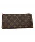 LOUIS VUITTON (ルイ ヴィトン) ポルトフォイユ・アンソリット モノグラム ブラウン×ピンク：16000円