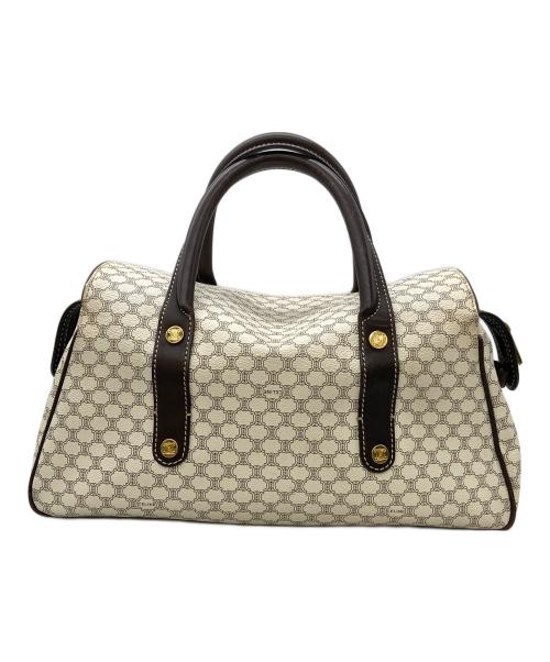 CELINE（セリーヌ）CELINE (セリーヌ) ハンドバッグ マカダム柄 アイボリーの古着・服飾アイテム