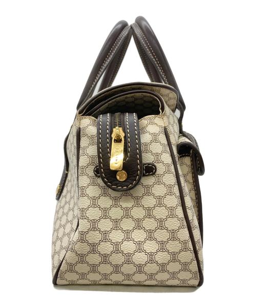 CELINE（セリーヌ）CELINE (セリーヌ) ハンドバッグ マカダム柄 アイボリーの古着・服飾アイテム