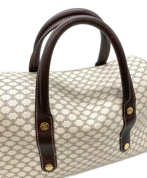 CELINE（セリーヌ）CELINE (セリーヌ) ハンドバッグ マカダム柄 アイボリーの古着・服飾アイテム