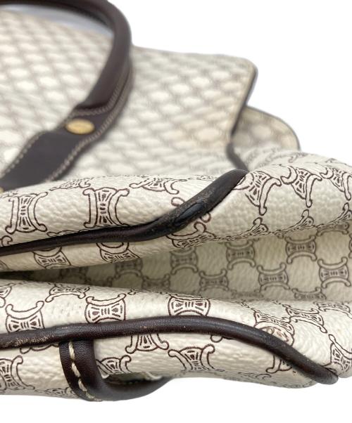 CELINE（セリーヌ）CELINE (セリーヌ) ハンドバッグ マカダム柄 アイボリーの古着・服飾アイテム