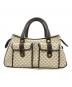 CELINE（セリーヌ）の古着「ハンドバッグ マカダム柄」｜アイボリー