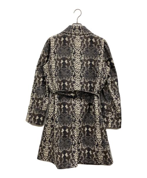 Marc by Marc Jacobs（マークバイマークジェイコブス）Marc by Marc Jacobs (マークバイマークジェイコブス) パイソン柄コート ブラウン×グレー サイズ:Sの古着・服飾アイテム