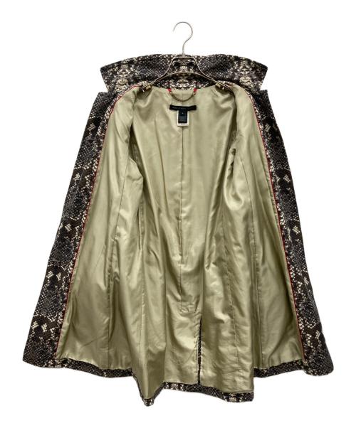 Marc by Marc Jacobs（マークバイマークジェイコブス）Marc by Marc Jacobs (マークバイマークジェイコブス) パイソン柄コート ブラウン×グレー サイズ:Sの古着・服飾アイテム
