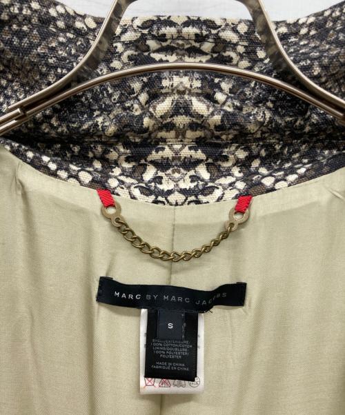Marc by Marc Jacobs（マークバイマークジェイコブス）Marc by Marc Jacobs (マークバイマークジェイコブス) パイソン柄コート ブラウン×グレー サイズ:Sの古着・服飾アイテム