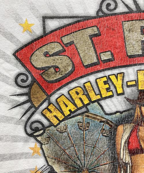 HARLEY-DAVIDSON（ハーレーダビッドソン）HARLEY-DAVIDSON (ハーレーダビッドソン) プリントTシャツ ホワイト サイズ:2X-LARGEの古着・服飾アイテム